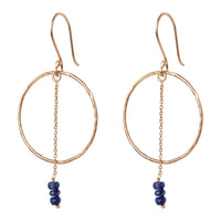 A Beautiful Story - Talent Lapis Lazuli Gold Plated Earrings