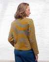 Bibico - Joss Jersey Cardigan - Mustard Stripe