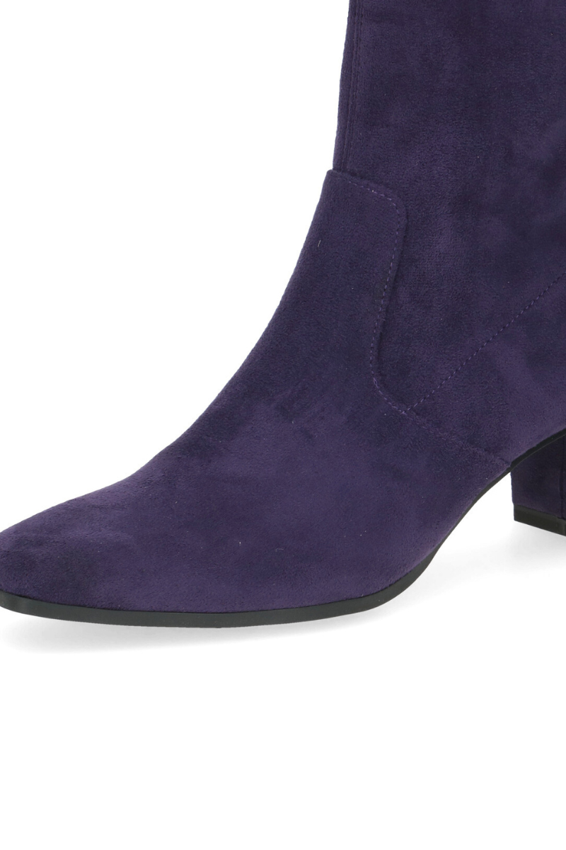 Caprice - Purple Heeled Ankle Boot