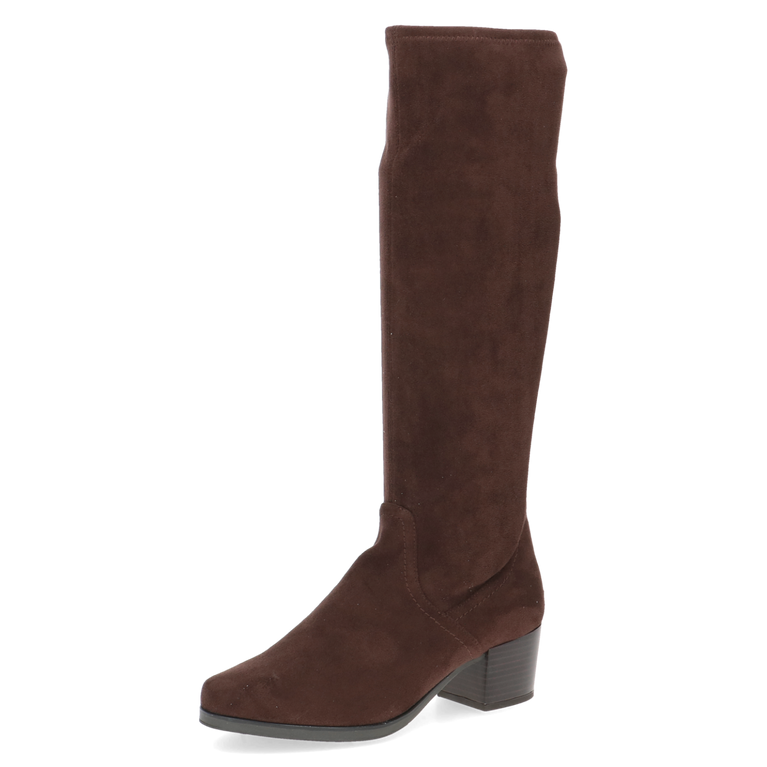 Caprice - Chocolate Stretch Long Boot