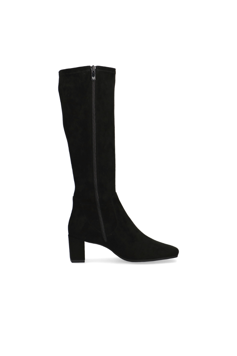 Caprice Stretch Knee Boot - Black