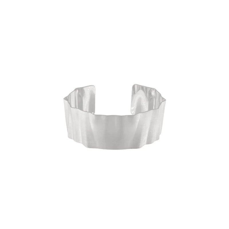 DNSK - Alaya Wave Statement Cuff in Silver