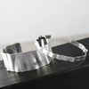 DNSK - Alaya Wave Statement Cuff in Silver