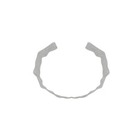 DNSK - Alaya Wave Statement Cuff in Silver