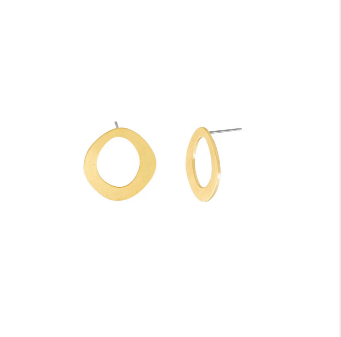 DNSK -  Alaya Organic Single Circle Earring Gold