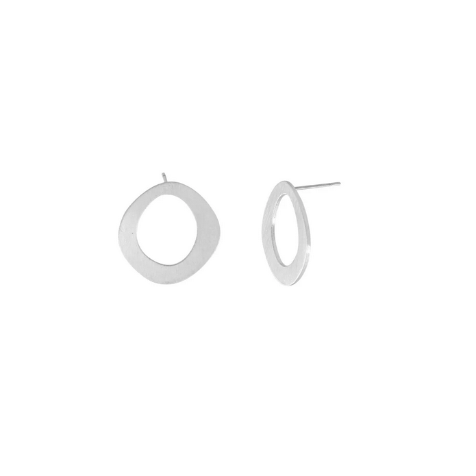 DNSK-Alaya-INSTORE-Womens-Organic-Single-Circle-Earring-Silver-Plating-4