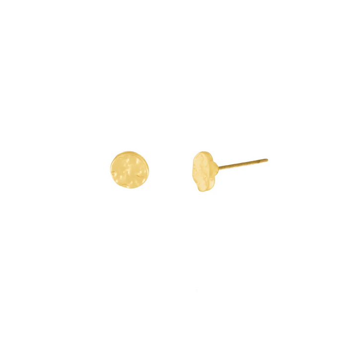 DNSK -  Audrey Textured Dot Post Earring Gold