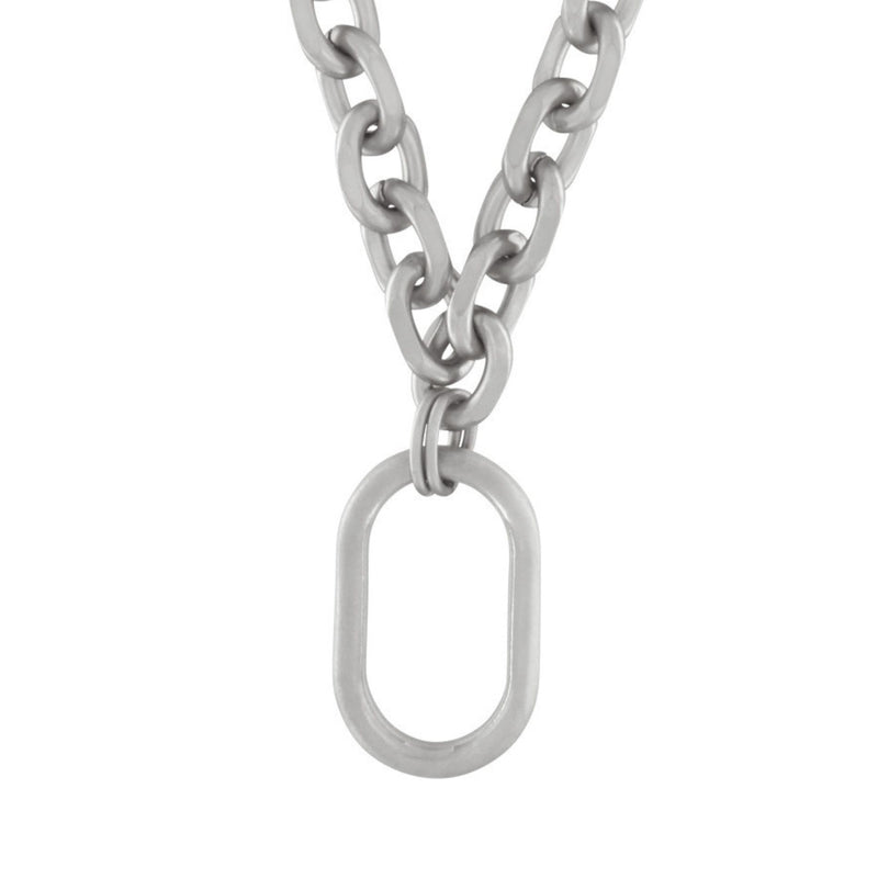 DNSK - Tula Short Chunky Oval Ring Necklace