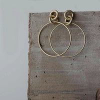 DNSK - Tula Statement Hoop Earrings in Gold