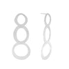 DNSK - Alaya Triple Circle Silver Earrings