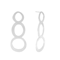 DNSK - Alaya Triple Circle Silver Earrings