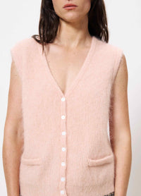 FRNCH-Women-s-Mohair-Blend-Meliza-Light-Pink-Cardigan-SS-CHM-25009-ROSEPALE-kings-road-fashions