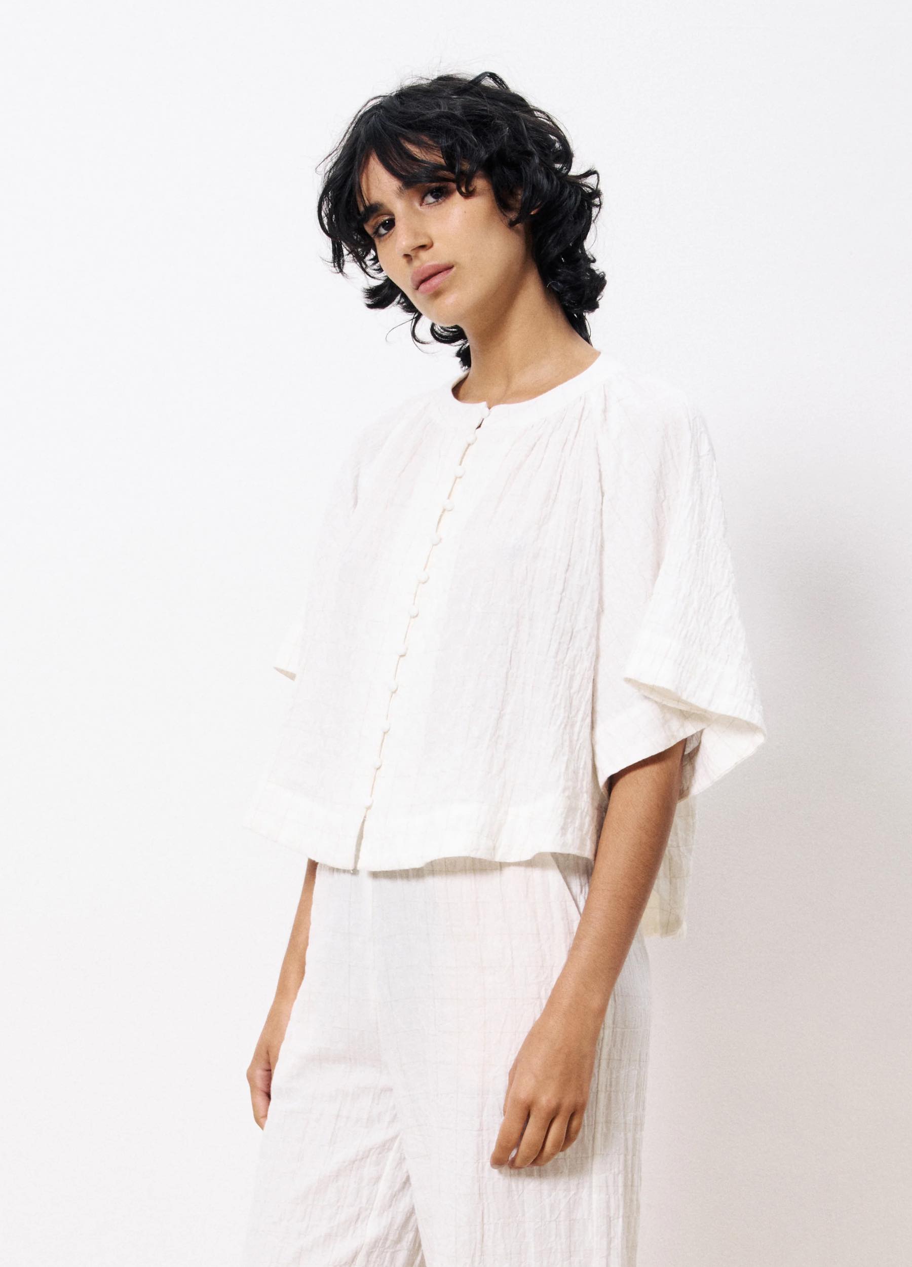 FRNCH -  Women's Perrine Cream Shirt