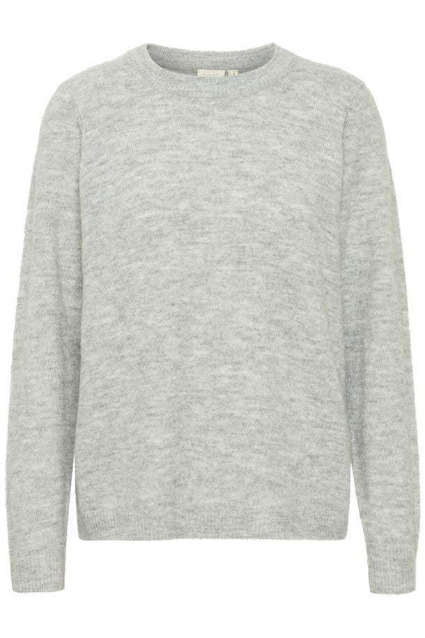 fransa-ellis-melange-crew-neck-jumper-grey