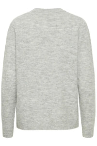 fransa-ellis-melange-crew-neck-jumper-grey