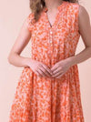 Handprint Dream Apparel - Geisha Apricot Print Dress