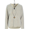 Henriette-Steffensen-HSCPH-Womens-Fleece-V-Neck-Top-1362-Sand-SS25-Kings-Road-Fashions