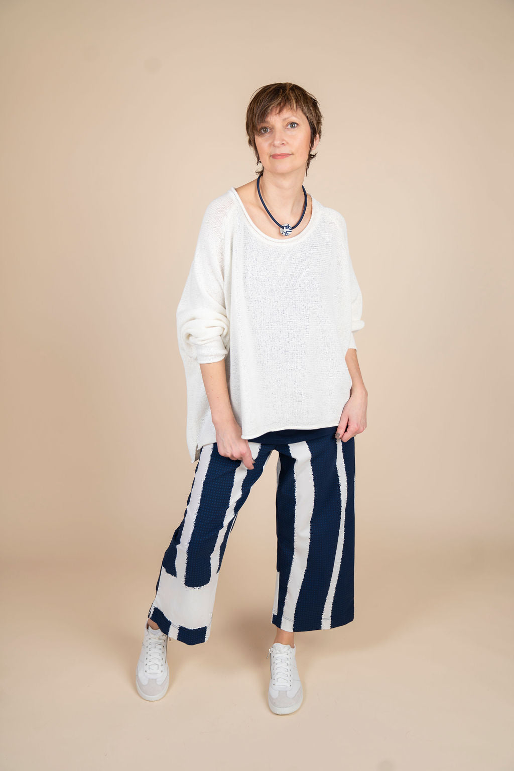 Kings-Road-Fashion-Rundholz-womens-navy-print-trousers