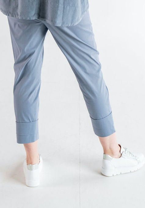 Vetono - Smokey Blue Slim Fit Trousers 8416-048