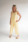 Vetono - Sunflower Yellow Linen Top 8401-015