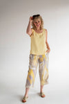 Vetono - Sunflower Yellow Linen Top 8401-015