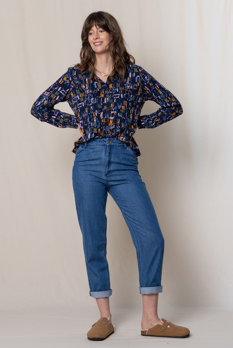 Lily & Me - Ebley Shirt - Cobbles Navy