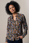 Lily & Me Rita Frill Shirt - Floral Ikat