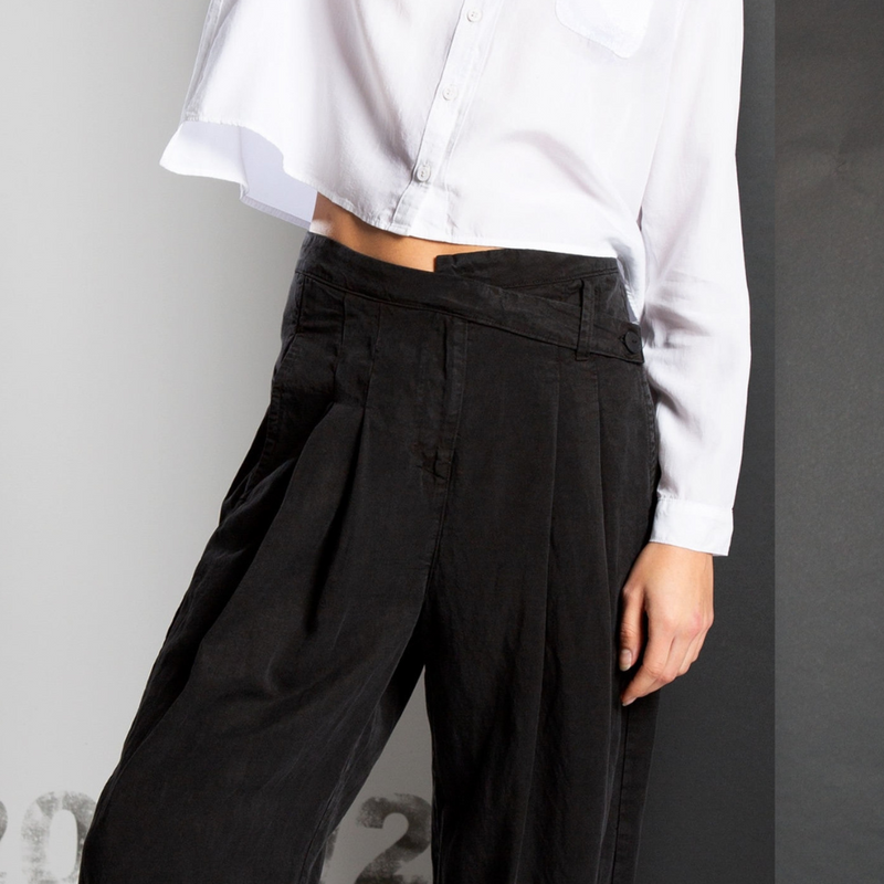 Lurdes Bergada - Front Pleat Twill Trousers