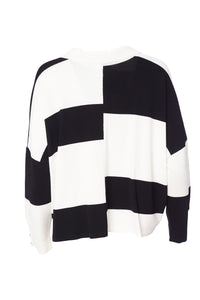 Naya - Block Stripe Knitted Top