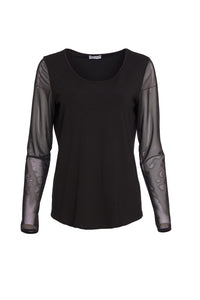 Naya - Mesh Sleeve Top