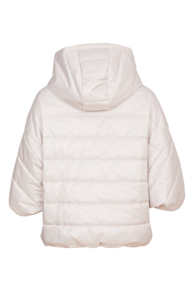 Naya - Padded Cream Cape Styled Jacket