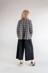 Neirami - Black Checked A-Line Jacket