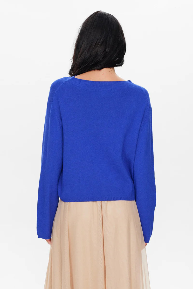 Numph - Clematis Blue Crop Knit