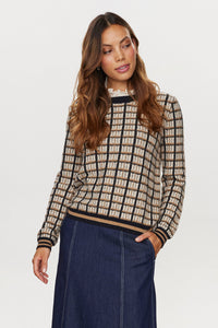 Numph - Tasia Frill Neck Waffle Jumper