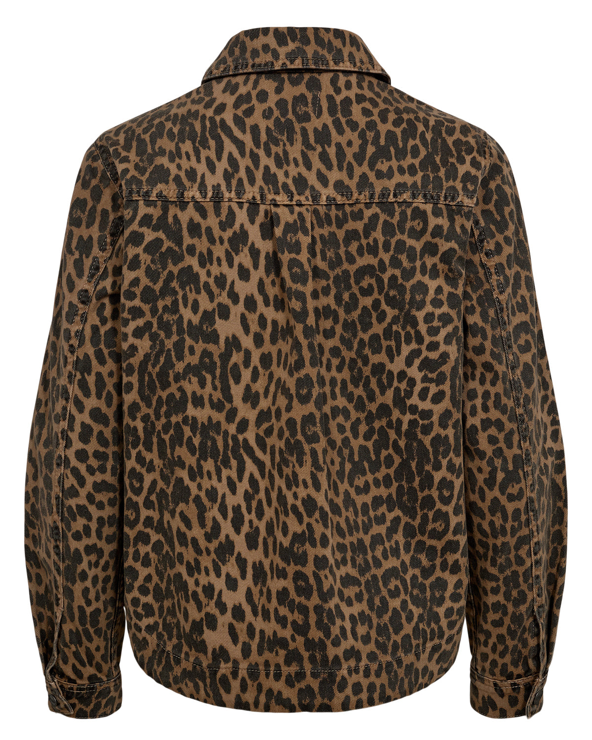 Numph - Nugigi Leopard Print Denim Jacket