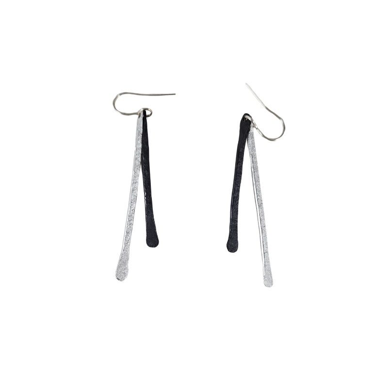 Oana_Millet_Earring-Large_E385-silver-blk