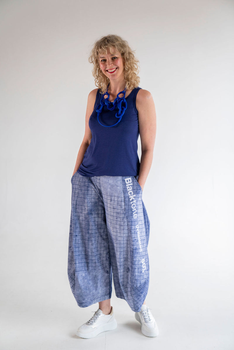 Rundholz Black Label - Placement Print Pant in Azure