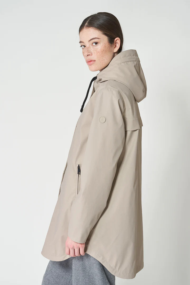 Tanta - Snow Insulated Raincoat - Stone Grey