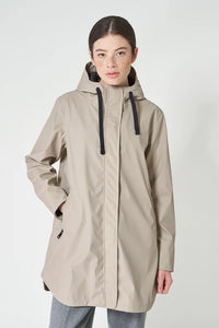 Tanta - Snow Insulated Raincoat - Stone Grey