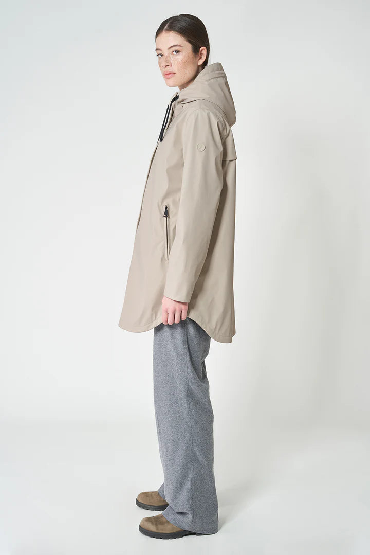 Tanta - Snow Insulated Raincoat - Stone Grey