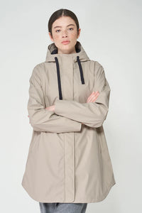 Tanta - Snow Insulated Raincoat - Stone Grey