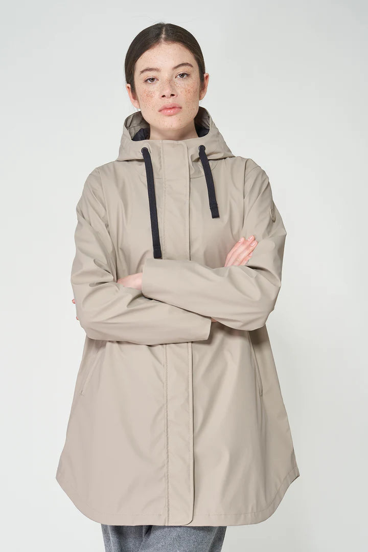 Tanta - Snow Insulated Raincoat - Stone Grey