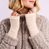 Turtle Doves - Recycled Cashmere Fingerless Gloves