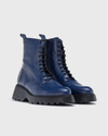 Wonders - Atari Night Blue Lace up Boots