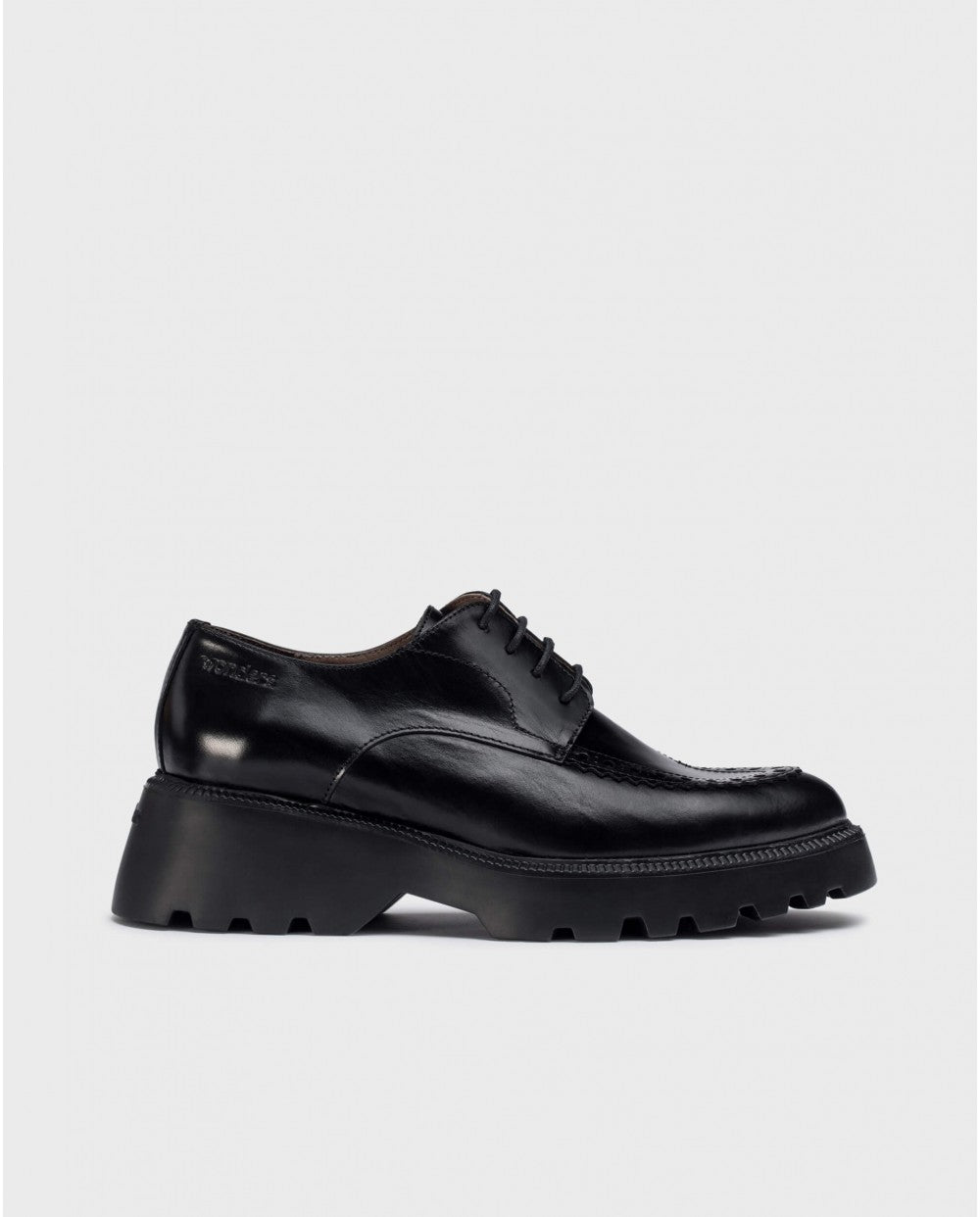 Wonders - Black Portobello Chunky Brogue