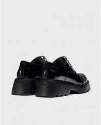 Wonders - Black Portobello Chunky Brogue