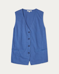 Yerse -  Royal Blue Jersey Waistcoat