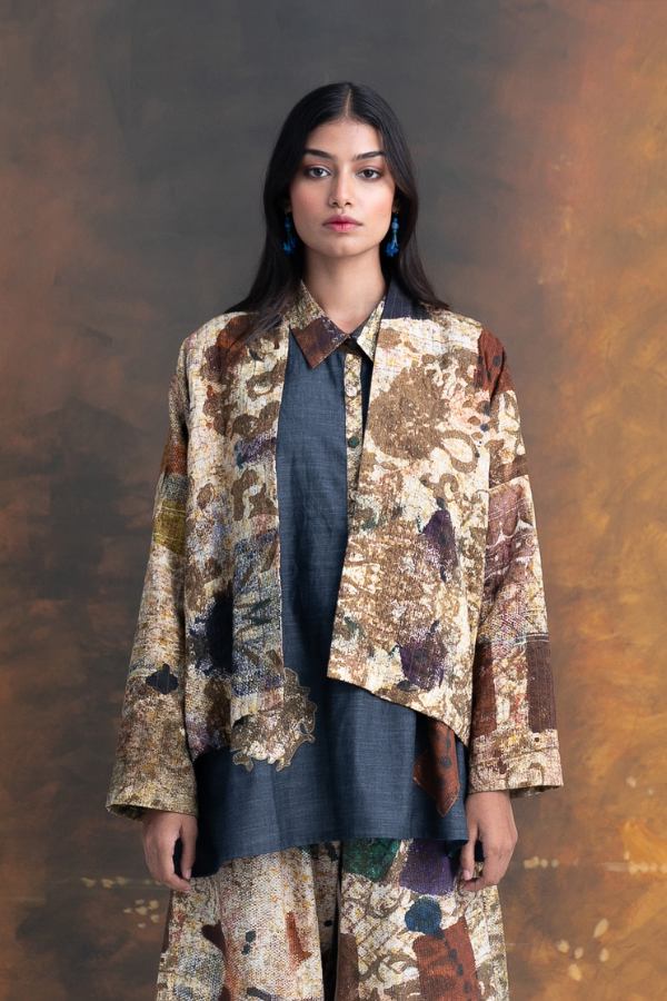 Yavi & Raga - Patchwork Print Jacket