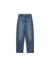 Mos Mosh - Blue Wash Barrel Ankle-Length Jeans
