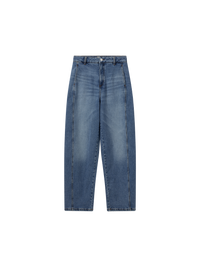 Mos Mosh - Blue Wash Barrel Ankle-Length Jeans